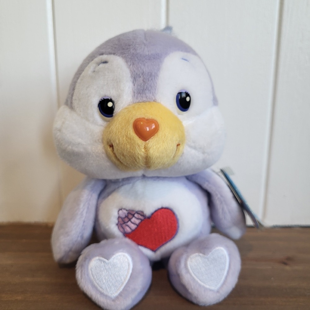 NWT Care Bear‎ Cousins Cozy Heart Penguin 8" 20th Anniversary 2002
